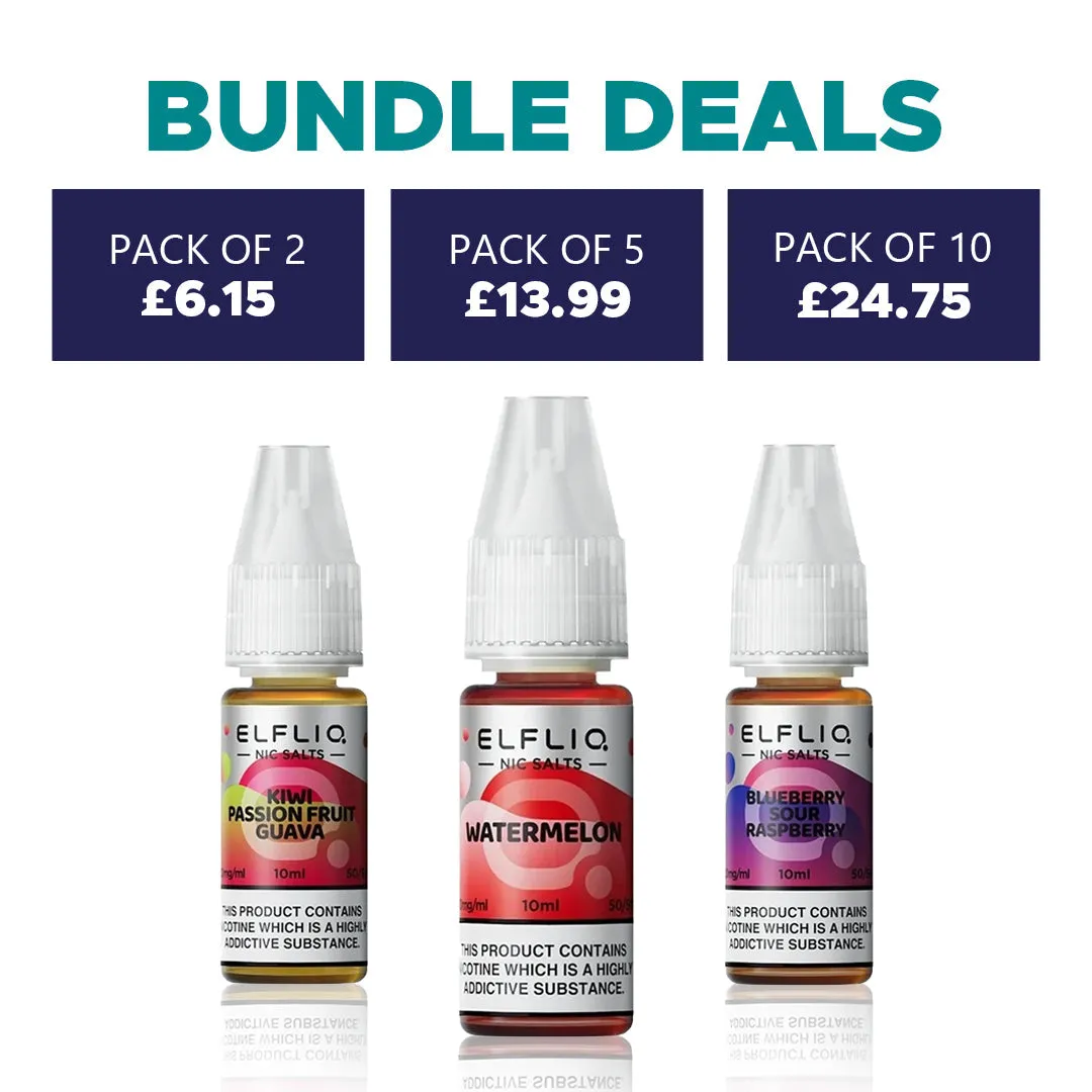 Elfliq Nic Salts E Liquid By ElfBar -10ml 20mg