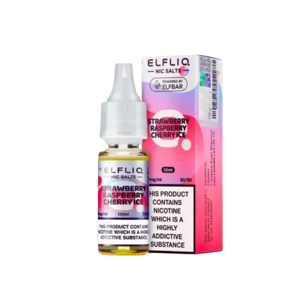 ElfLiq 'Strawberry Raspberry Cherry ICE' Nic Salt 10ML eLiquid