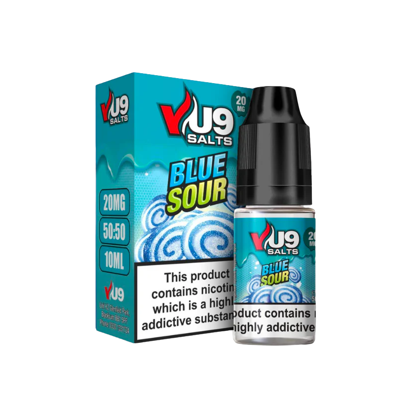 Blue Sour Pod Nic Salt 10ml Nicotine E Juice by VU9 - 99p Eliquid