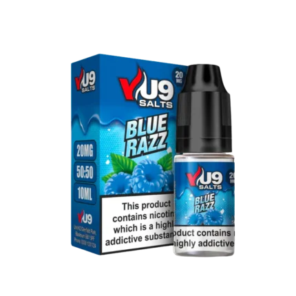 Blue Razz Pod Nic Salt 10ml Nicotine E Juice by VU9