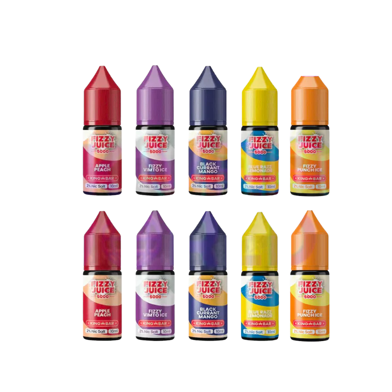 Box Of 10 Fizzy Juice 5000 Nic Salt 10ML E-liquid