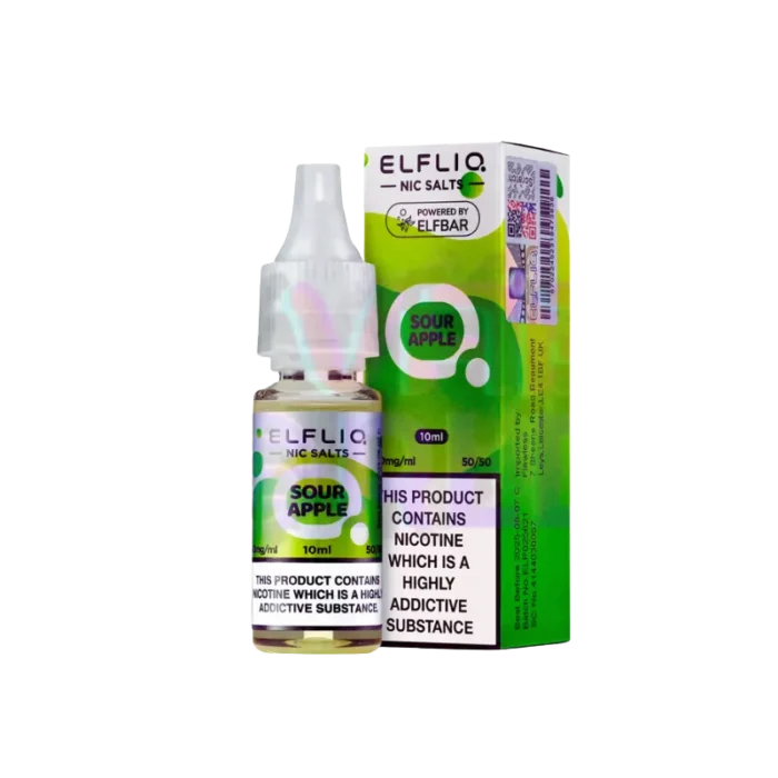 fc583dab-0afc-4d62-8011-20837bb2 ElfLiq 'Sour Apple' Nic Salt 10ML eLiquid