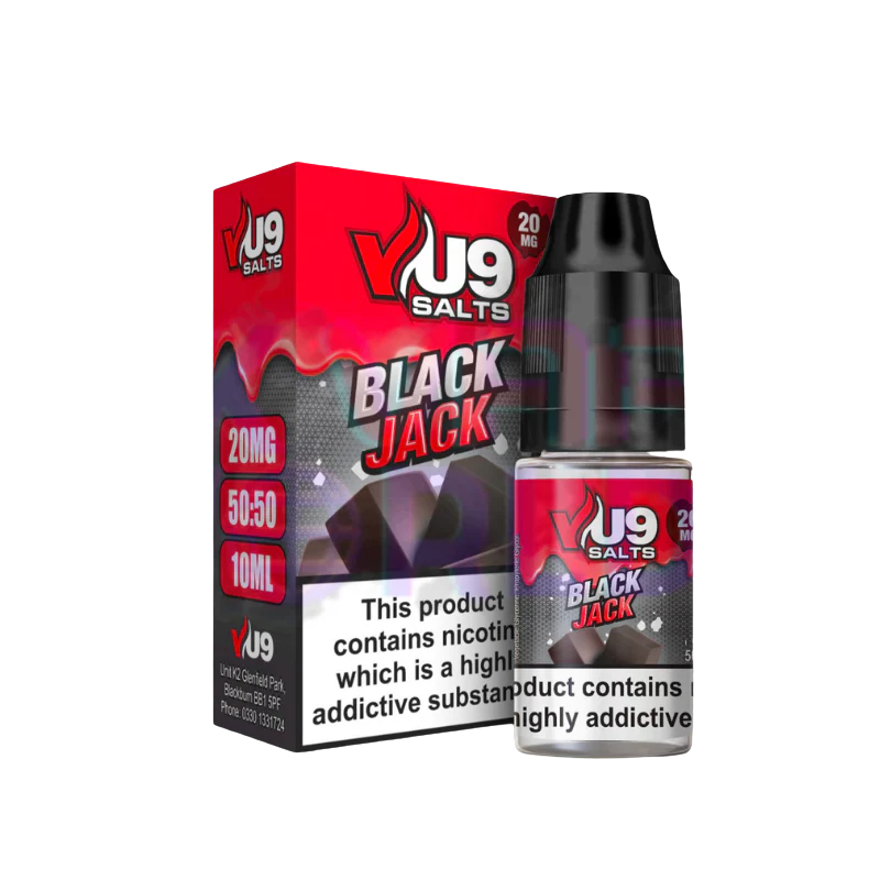Blackjack Pod Nic Salt 10ml Nicotine E Juice by VU9