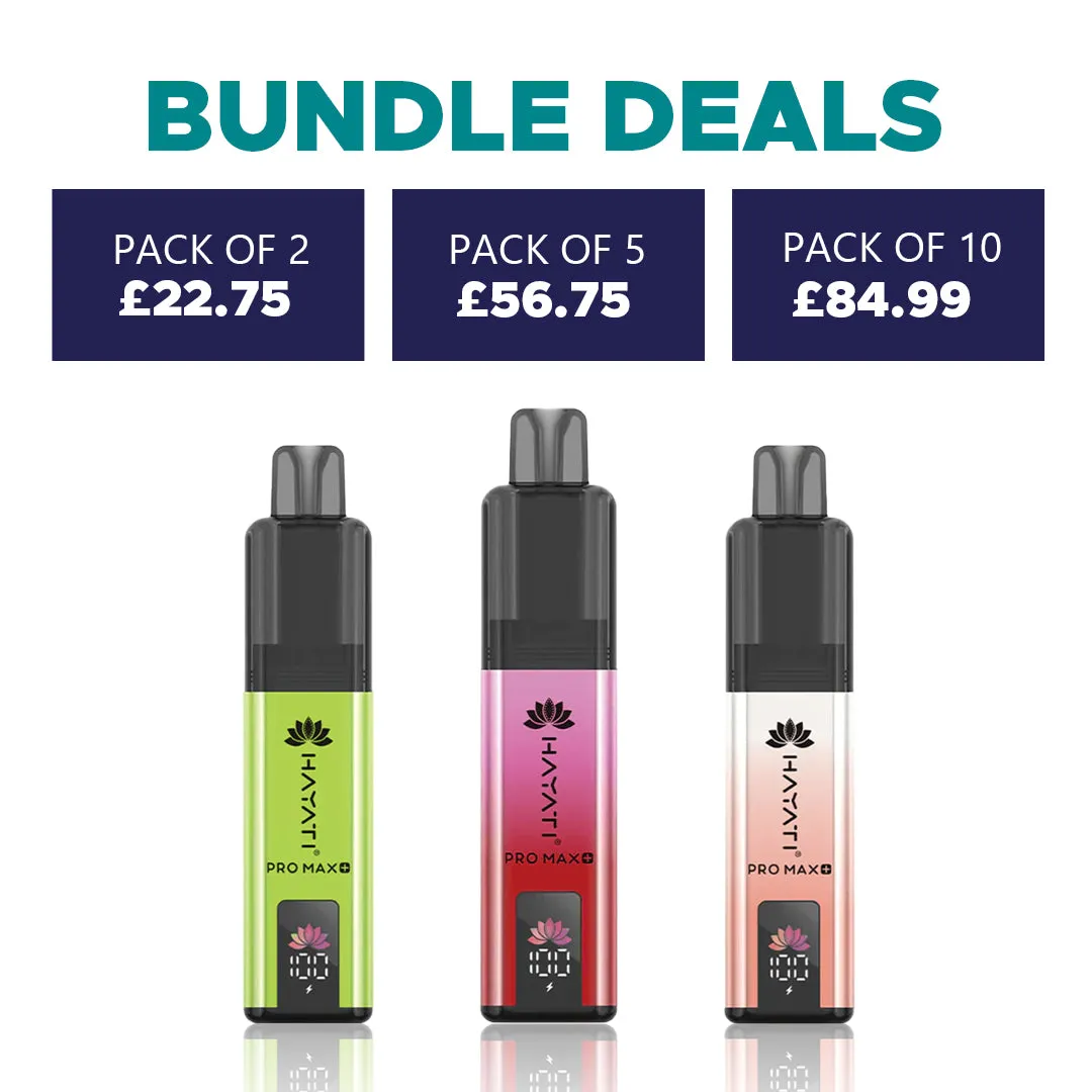 Hayati Pro Max+ 6000 Prefilled Pod Vape kit Dual Flavor