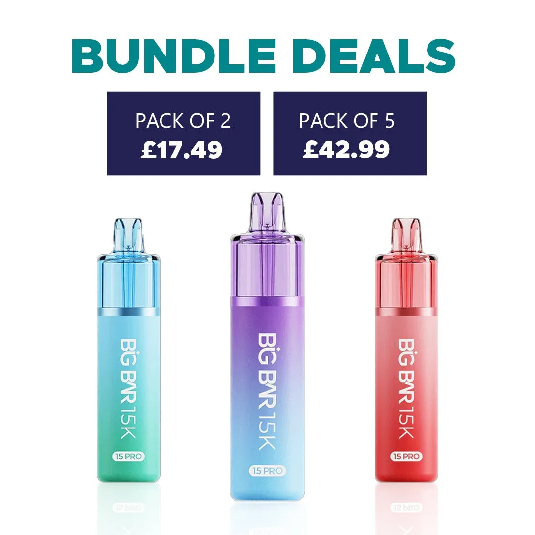 Big Bar 15K Pro, 15,000 Puffs Prefilled Pod Kit