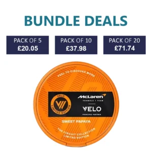VELO McLaren Sweet Papaya Nicotine Pouch