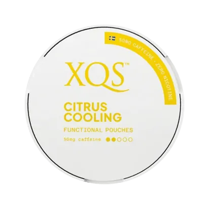 XQS Citrus Cooling 0% Nic Caffeine Pouch (50mg Caffeine)