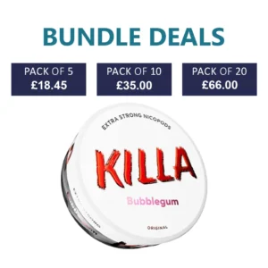 KILLA Bubblegum Nicotine Pouch - 16mg