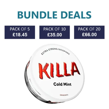 KILLA Cold Mint Nicotine Pouch - 16mg