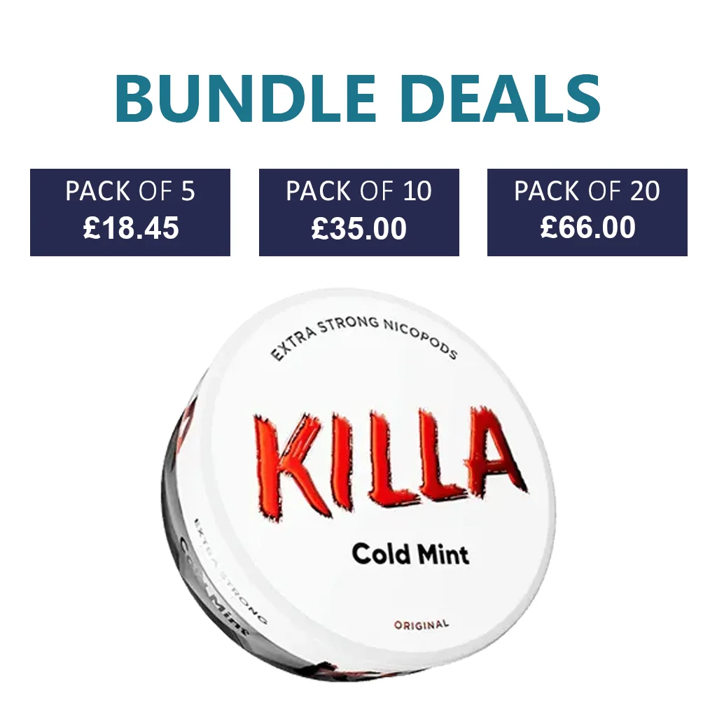 KILLA Cold Mint Nicotine Pouch - 16mg