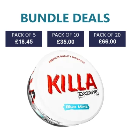 KILLA Exclusive Blue Mint Nicotine Pouch - 16.5mg