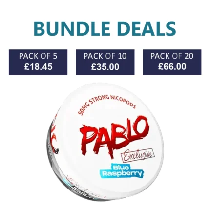 PABLO Exclusive Blue Raspberry Nicotine Pouch - 30mg