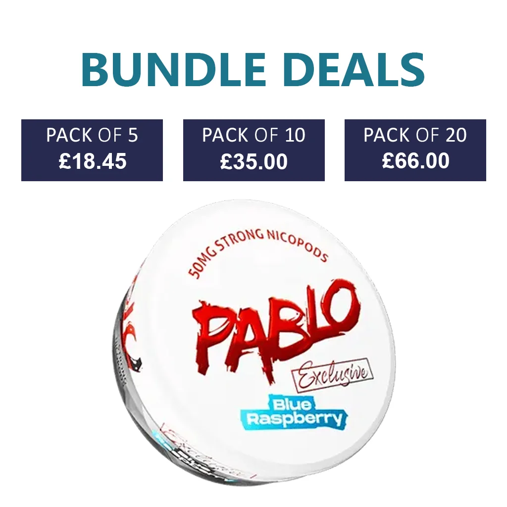 PABLO Exclusive Blue Raspberry Nicotine Pouch - 30mg
