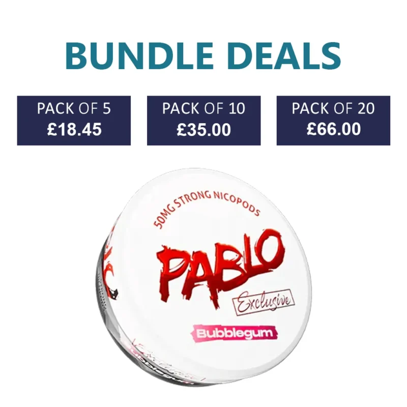 PABLO Exclusive Bubblegum Nicotine Pouch - 30mg