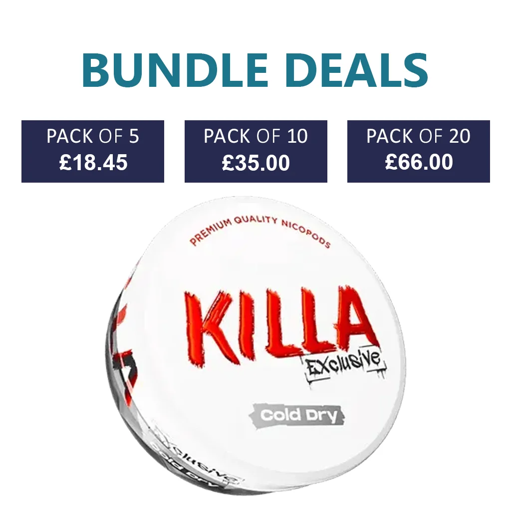 KILLA Exclusive Cold Dry Nicotine Pouch - 16.5mg