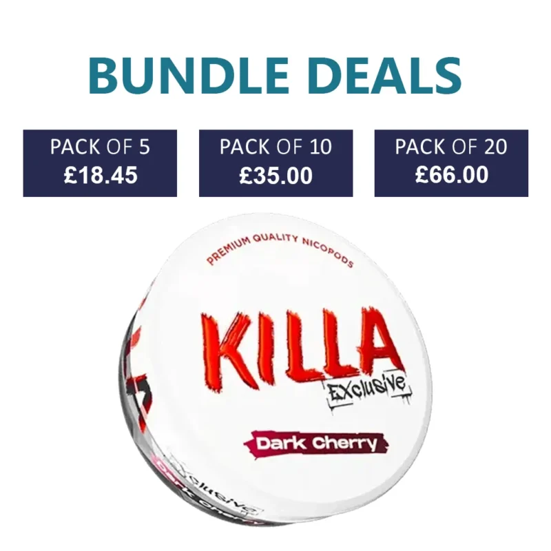 KILLA Exclusive Dark Cherry Nicotine Pouch - 16.5mg