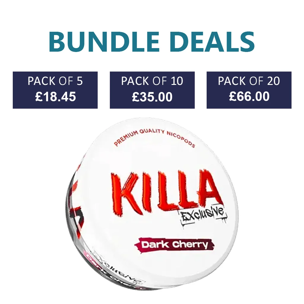 KILLA Exclusive Dark Cherry Nicotine Pouch - 16.5mg