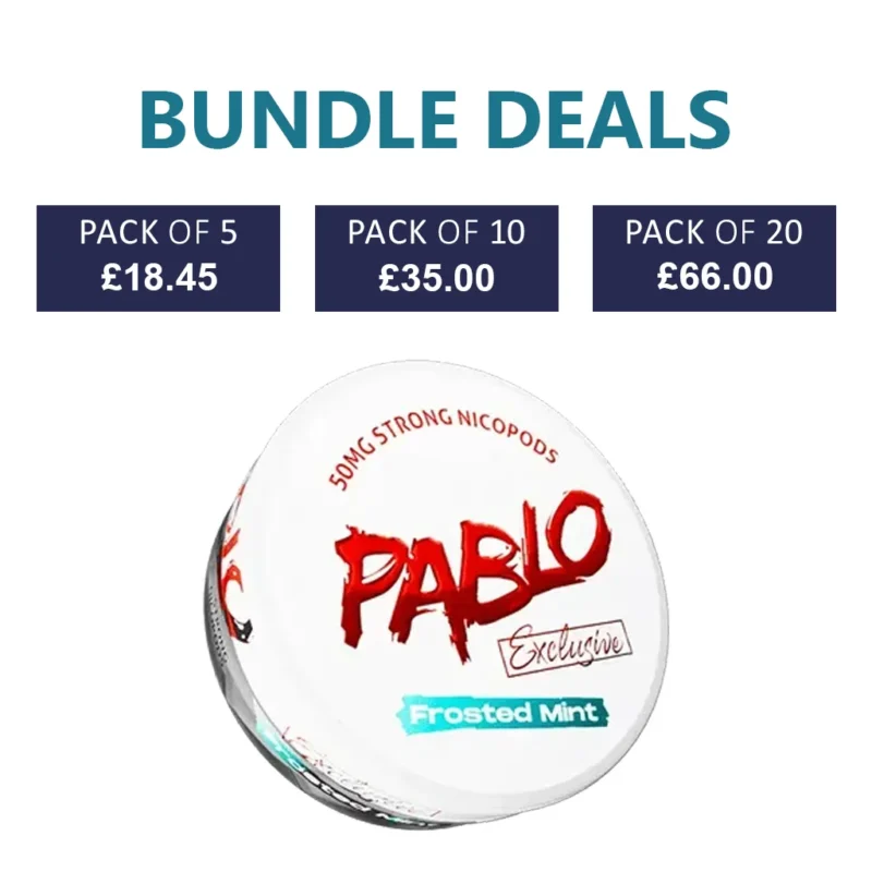 PABLO Exclusive Frosted Mint Nicotine Pouch - 30mg