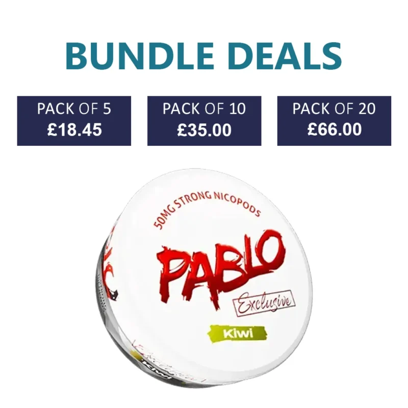 PABLO Exclusive Kiwi Nicotine Pouch - 30mg