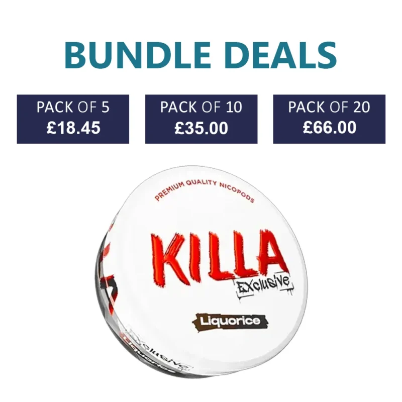 KILLA Exclusive Liquorice Nicotine Pouch - 16.5mg
