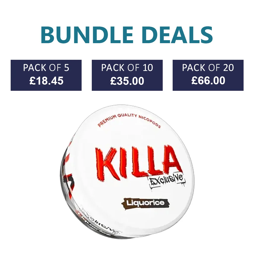 KILLA Exclusive Liquorice Nicotine Pouch - 16.5mg