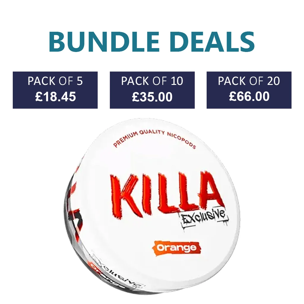 KILLA Exclusive Orange Nicotine Pouch - 16.5mg