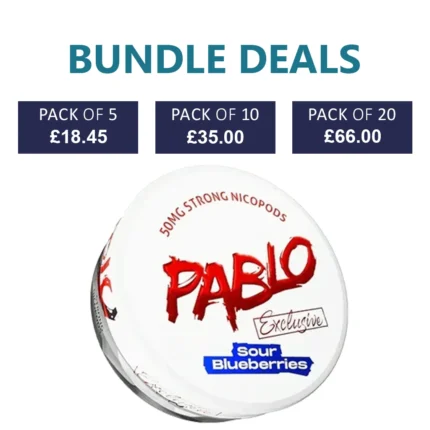 PABLO Exclusive Sour Blueberries Nicotine Pouch - 30mg