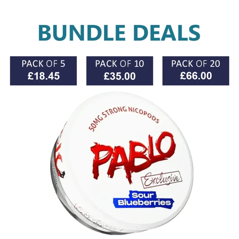 PABLO Exclusive Sour Blueberries Nicotine Pouch - 30mg