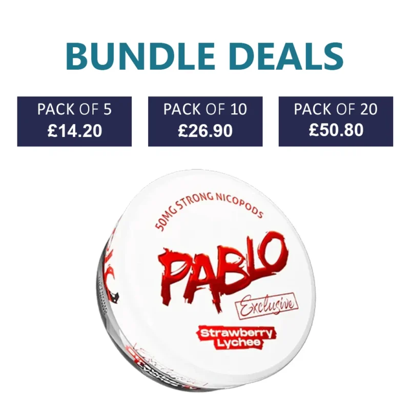 PABLO Exclusive Strawberry Lychee Nicotine Pouch - 30mg