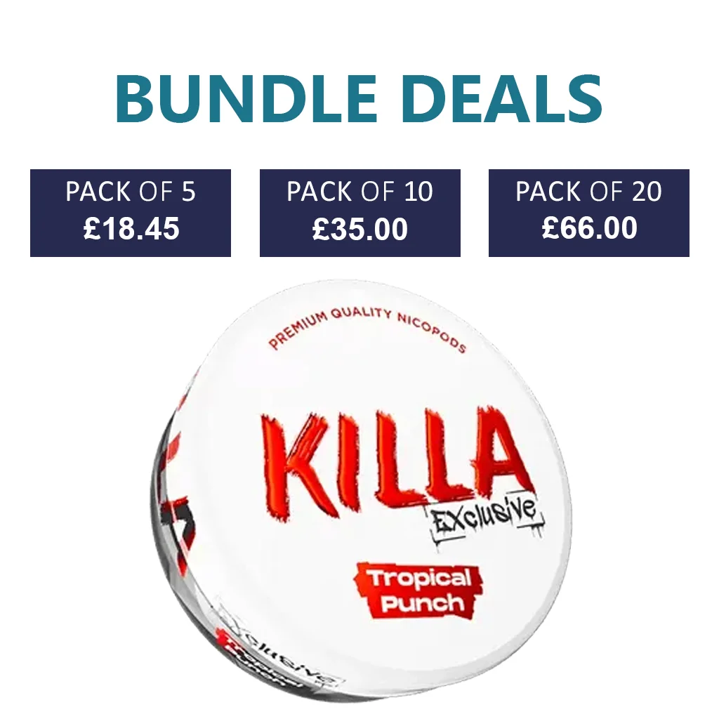 KILLA Exclusive Tropical Punch Nicotine Pouch - 16.5mg