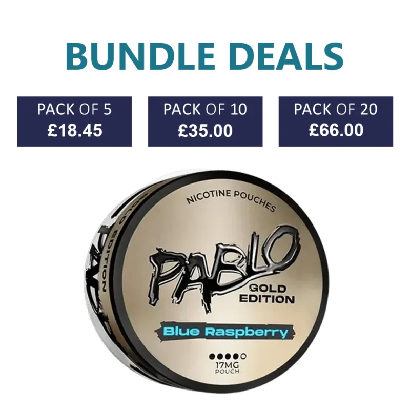 PABLO Gold Edition Blue Raspberry Nicotine Pouch - 17mg