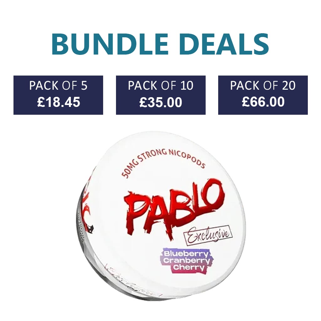 PABLO Exclusive Blueberry Cranberry Cherry Nicotine Pouch - 30mg