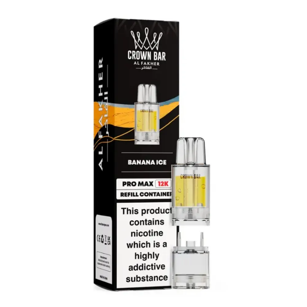 Banana Ice Crown Bar Mini 3K Prefilled Pod & Refill by Al Fakher