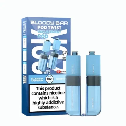 Mr. Blue / Blueberry Cherry Cranberry Ultra Twist 20K Prefilled Pod & Refill by Bloody Bar