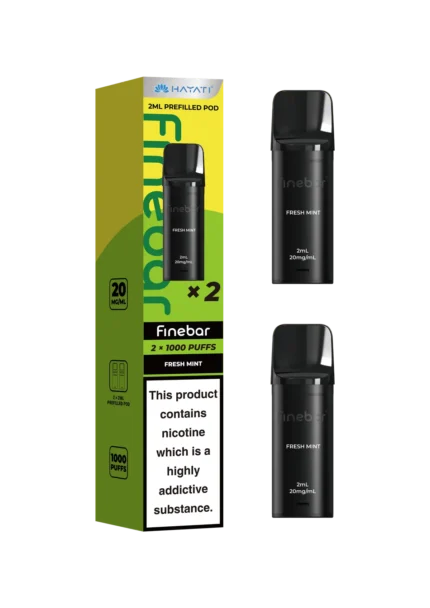 Fresh Mint Finebar Prefilled Pods by Hayati