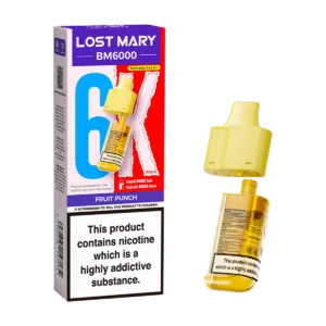 Fruit Punch BM6000 Prefilled Pod & Refill by Lost Mary