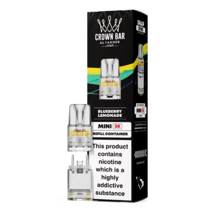 Lemon & Lime Crown Bar Mini 3K Prefilled Pod & Refill by Al Fakher