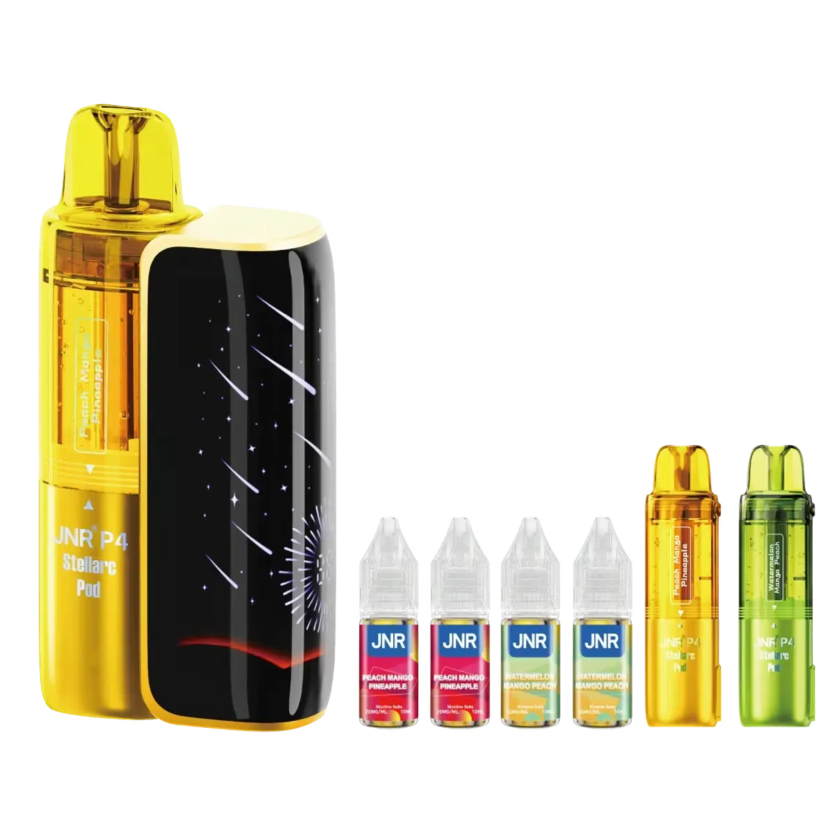 Peach Mango Pineapple P4 Stellarc 100K Prefilled Pod & Refill by JNR
