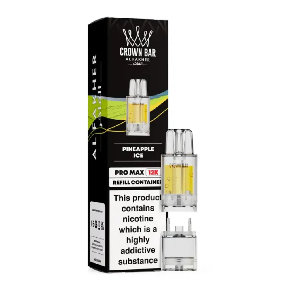 Pineapple Ice Crown Bar Pro Max 12K Prefilled Pod & Refill by Al Fakher