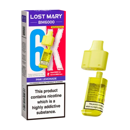 Pink Lemonade BM6000 Prefilled Pod & Refill by Lost Mary