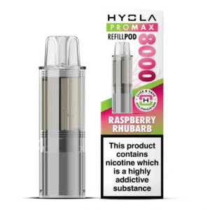 Raspberry Rhubarb Pro Max 8000 Prefilled Pod & Refill by Hyola