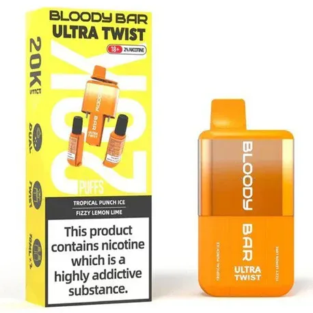 Triple Mango Peach Mango Ultra Twist 20K Prefilled Pod & Refill by Bloody Bar