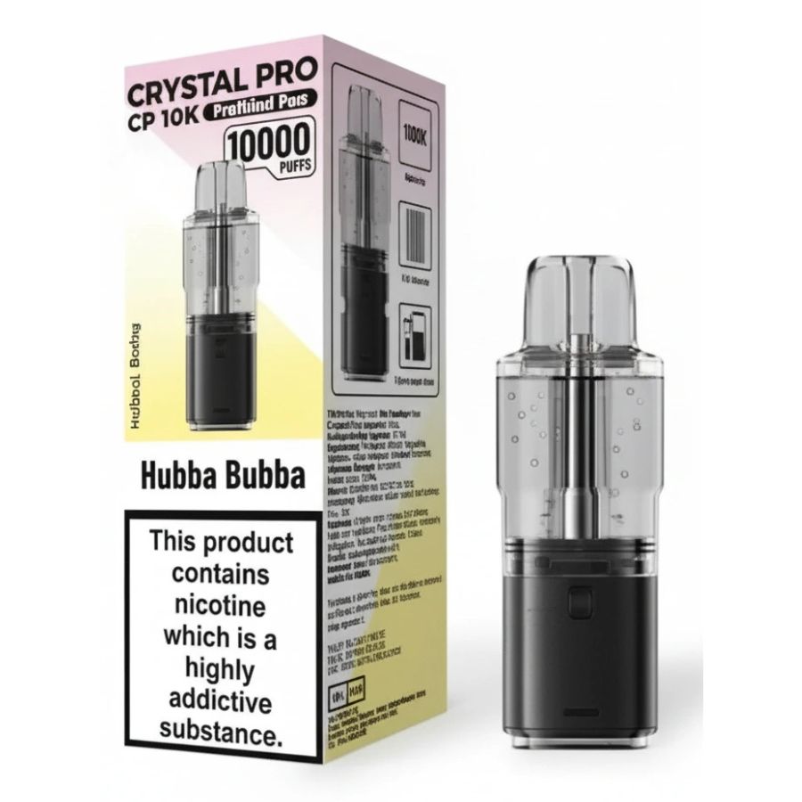 Hubba Bubba CP 10K Prefilled Pod & Refill by Crystal Pro