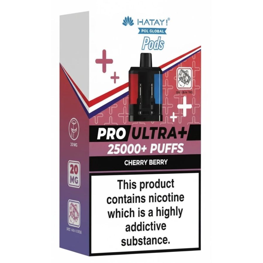 Cherry Berry Pro Ultra Plus 25K Prefilled Pod & Refill by Hayati