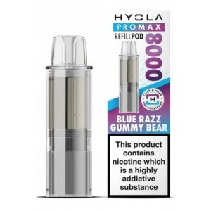 Blue Razz Gummy Bear Pro Max 8000 Prefilled Pod & Refill by Hyola