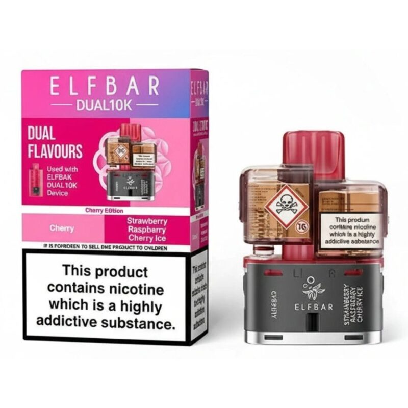 Cherry Edition Dual 10K Prefilled Pod & Refill by Elf Bar