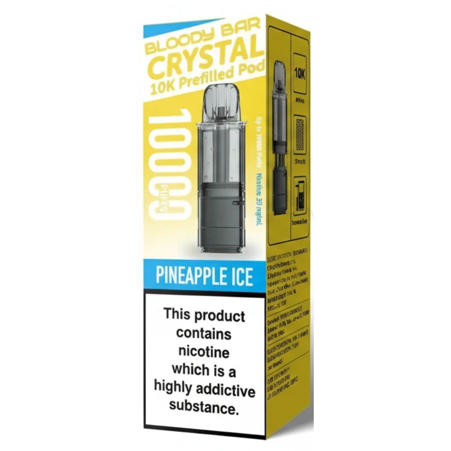 Pineapple Ice Crystal 10K Prefilled Pod & Refill by Bloody Bar
