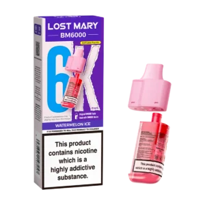 Watermelon Ice BM6000 Prefilled Pod & Refill by Lost Mary