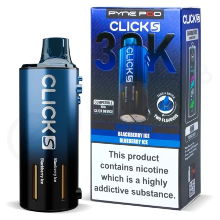 Blue Edition Click S 30K Prefilled Pod & Refill by Pyne Pod