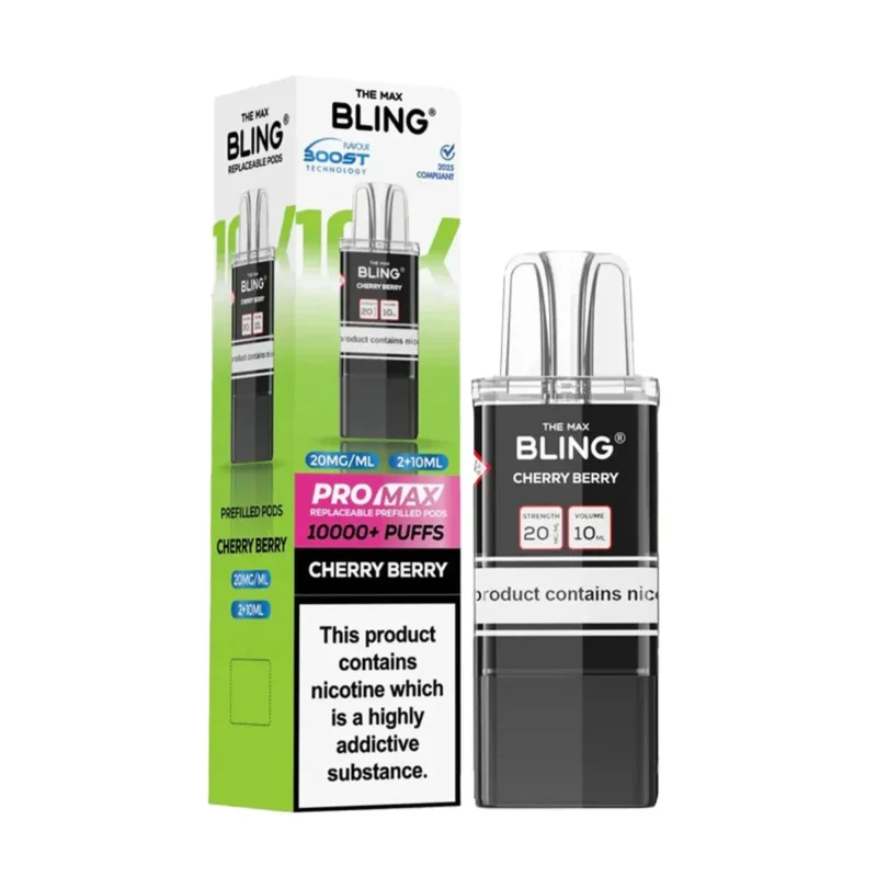 Cherry Berry Max 10K Prefilled Pod & Refill by The Bling